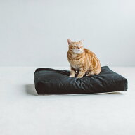 【猫 ベッド】ねこ　猫用　おしゃれ　シンプル　あったか　冬　リネン　洗濯コットン リネン スクエア ベ…