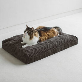 【猫 ベッド】コーデュロイ スクエア ベッド L猫 ベッド ペットベッド あったか 角型ペットベッド 猫ベッド ペット用ベッド
