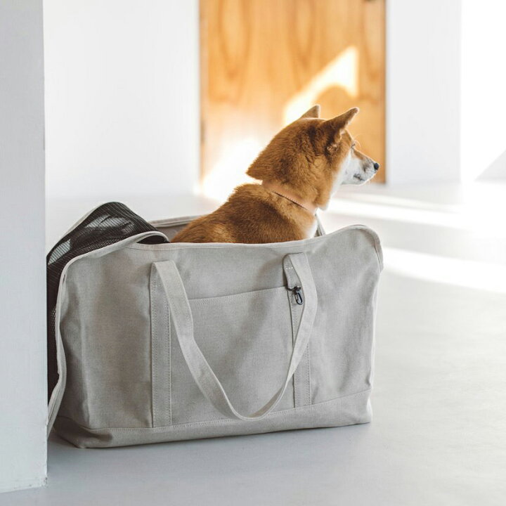 楽天市場 犬 キャリー スクエア トート リネン ソリッド Llサイズ中型犬 Dog ドッグ 犬 いぬ 犬用バッグ キャリー バッグ かばん キャリーバッグ トート おしゃれ シンプル 日本製 コーギー コッカー 柴犬 ドゥードル 電車 メッシュ 病院 通院 Free Stitch
