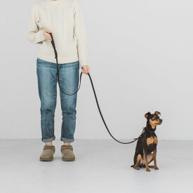 【犬　リード】オイルレザー ブレイド ロングリード M サイズ犬　リード　革　おしゃれ　小型犬　中型犬　犬用　革製　いぬ　皮　レザー　チワワ