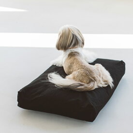 【犬 ベッド】フリーステッチ　おしゃれ　マット　洗える　シンプル　日本製　リネン　夏コットン リネン スクエア ベッド M サイズ　犬用