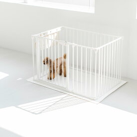 【犬 サークル】サークル シート レクタングル M（ホワイト）ケージ　ゲージ　シート　簡単　かんたん　ドッグ犬用品　サークル　スタイリッシュ　シンプル　マット