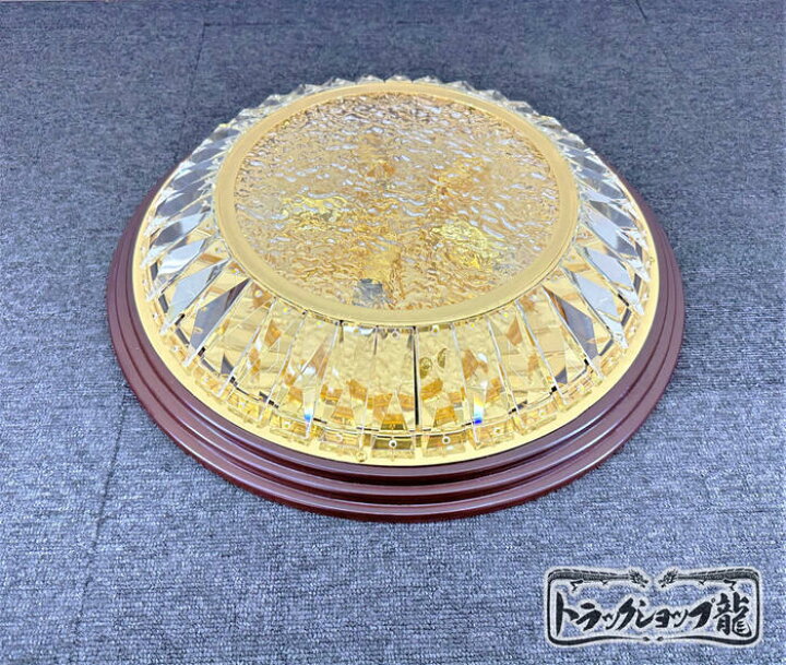 デコトラ シャンデリア 木枠 蜂の巣 45センチ