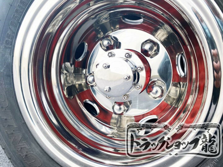 楽天市場】オリジナル！いすず エルフ用 ステンレス リアハブキャップ 
