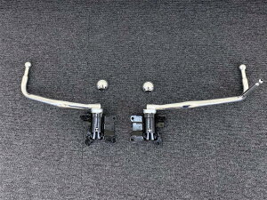 三菱ふそう ジェネレーションキャンター メッキ ミラーステー RH手動/LH手動 左右セット メッキキャップ付き デコトラ
