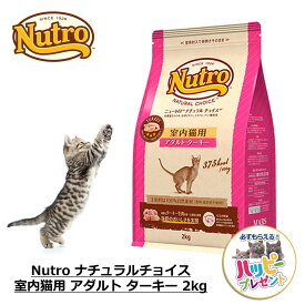 キャットフード 猫 ごはん ドライ かりかり 成猫用 ニュートロ Nutro ナチュラルチョイス 室内猫用 アダルト ターキー 2kg