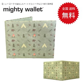 財布 二つ折り カード入れ お札入れ 薄い 軽い さいふ mighty wallet マイティウォレット キャンピング DM-MW-CM10