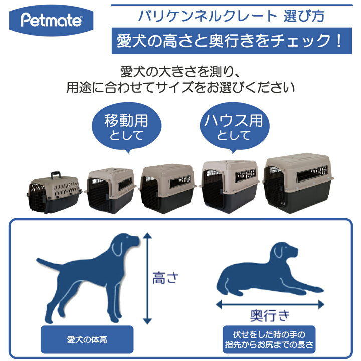 楽天市場】ハードキャリー 犬 クレート ハードクレート キャリー  