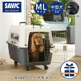 クレート 犬 おすすめ IATA基準 移動 おしゃれ しつけ ペットキャリー キャリーケース 中型犬 飛行機 空輸 送料無料 SAVIC アンデス ML SV3280