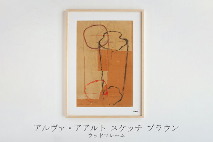 楽天市場】アートポスター 50×70cm （イッタラ／iittala）アルヴァ 