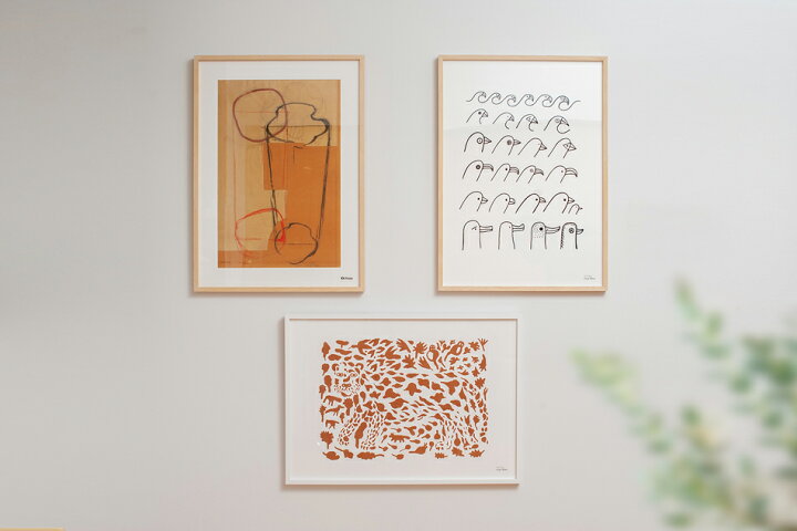 楽天市場】アートポスター 50×70cm （イッタラ／iittala）バードハウス  