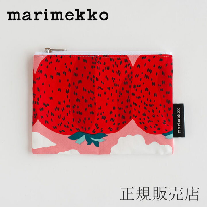楽天市場】マチなしポーチ／Kaika マンシッカヴォレット ピンク×レッド 