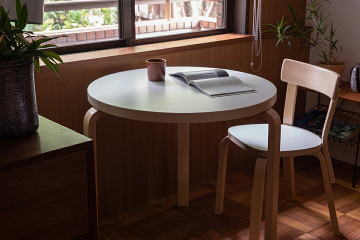 楽天市場】【即納】90B テーブル（φ75cm）（アルテック／Artek 