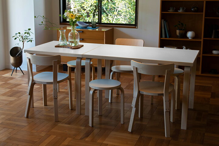 楽天市場】【即納】81B テーブル／120×75cm バーチ（アルテック／Artek 