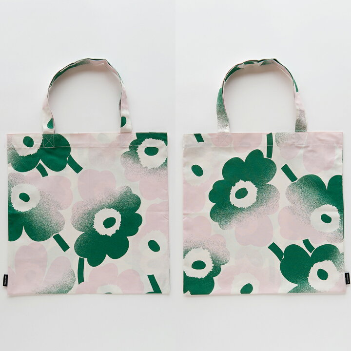 楽天市場】【SALE】ウニッコ ライトピンク×グリーン トートバッグ 