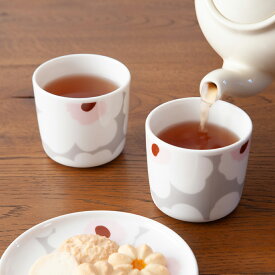 【SALE】ウニッコ ホワイト×ライトグレー ラテマグ（マリメッコ／marimekko）