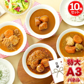 目録 パネル ビンゴ 景品 【北海道スープカレー 10食セット】A3パネル ビンゴ景品 グルメギフト券 パネル付 忘年会 結婚式 二次会 抽選会 ゴルフ コンペ 景品