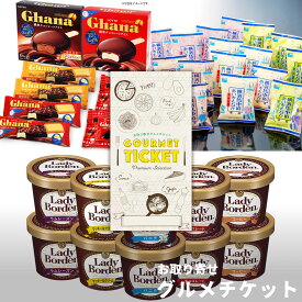 選べるアイスクリームギフト券 お取り寄せグルメチケット 3種［レディーボーデン or ロッテ ガーナ or 横濱馬車道あいすもなか］[グルメ ギフト ギフト券 カタログギフト ギフトカード 送料無料][御年賀 お年賀 内祝い 結婚内祝い 誕生日 プレゼント お返し]