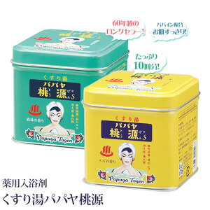 ビンゴ 景品【レトロ缶入薬用入浴剤 くすり湯パパヤ桃源】忘年会 ビンゴ景品 抽選会 キャンペーン ゴルフ コンペ ゴルフコンペ 縁日 お祭り イベント