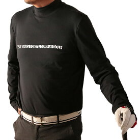 モックネック Tシャツ 長袖 メンズ ゴルフ ウェア ストレッチ 速乾 スポーツ ロング 厚手 M L XL ns-8004