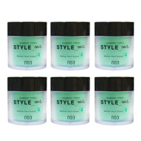 ■最大2100円OFFクーポン配布中■ ● 【6個セット】 ナンバースリー スタイルミー ミディアム ハード グリース 4 50g オイル ワックス メンズ レディース スタイリング ヘアセット 美容室専売 美容室 美容院 サロン 専売品 NUMBER THREE NO3 Style me Medium Hard Grease
