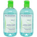 ■最大2100円OFFクーポン配布中■ ● 【2本セット】 ビオデルマ セビウム 500ml H2O D クレンジング ウォーター BIODERMA Sebium メイク落とし 洗顔 クレンジング水 エイチツーオー