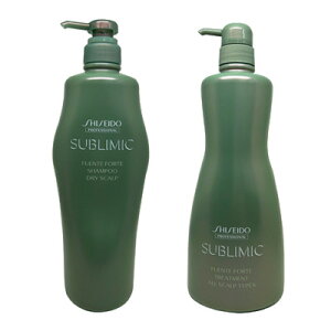 ■最大2100円OFFクーポン配布中■ ● セット販売 資生堂 サブリミック フェンテフォルテ シャンプー DS 1000ml + スカルプトリートメント 1000g サロン専売 美容室専売 洗い流す SHISEIDO