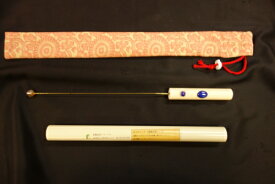 送料無料　量子波動センサーロッド　めぐみセンサー(先端:マニカランヒマラヤ水晶　柄:各種パワーストーン)　柄のパワーストーンは一点物です。それぞれお好きなパワーストーンをお選び下さい。