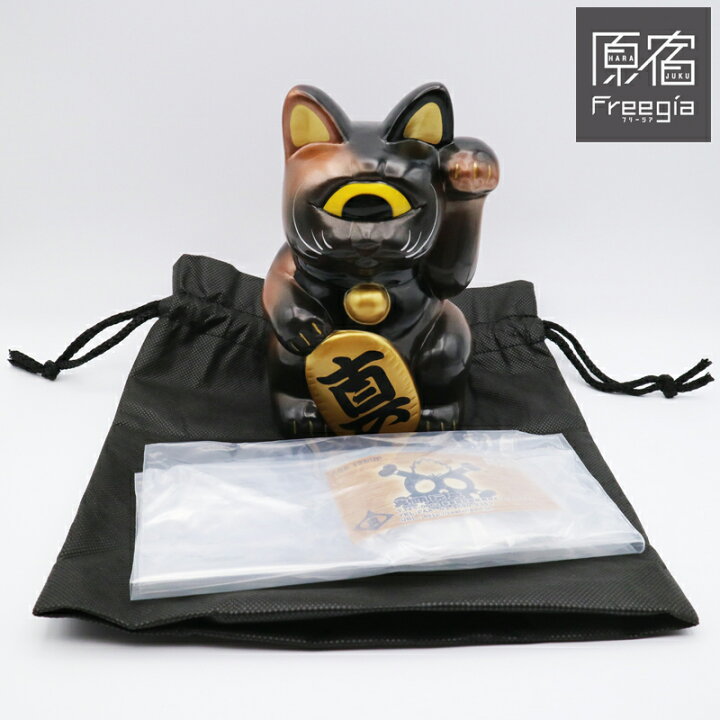 楽天市場】REAL HEAD(リアルヘッド) フォーチュンキャット 真小判 黒 