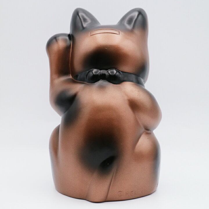 楽天市場】REAL HEAD(リアルヘッド) フォーチュンキャット 真小判 黒 
