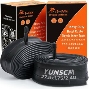 YunSCM 2�{,27.5 1.95 �`���[�u ����,���]�ԃ`���[�u 27.5x1.75/2.4,�Ď��o���u32mm,�K�p 27.5x1.75/27.5x1.95/27.5x2.10/27.5x2.125/27.5x2.25/27.5x2.35/27.5x2.4 �N���X�o�C�N�A�d���A�V�X�g���]��