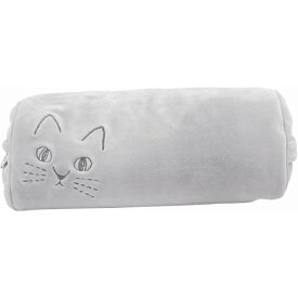 ダイカイ にゃふにゃふ ネコ タブレットスタンド クッション グレー W33×D16×H14cm 74136