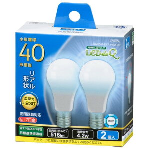 �I�[���d�@ LED�d�� ���` E17 40�`���� �����F 2���� LDA4D-G-E17IH92-2 06-3440 OHM