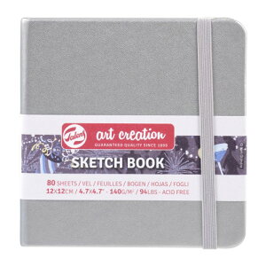 Talens Art Creation �^�[�����X �A�[�g�N���G�[�V�����X�P�b�`�u�b�N �G��`���蒠 12×12cm �V���C�j�[�V���o�[ ����140g/m2 �ז� ������ 80���Ԃ� T9314-044M 405851