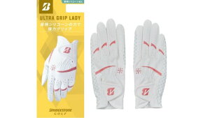 BRIDGESTONE(�u���a�X�g��) �S���t�O���[�u ULTRA GRIP LADY �z���C�g/�s���N ����p 18cm ���f�B�X GL25L2WP18