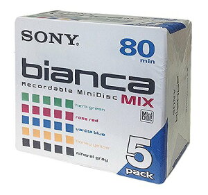 SONY MD(�~�j�f�B�X�N) bianca(�r�A���J) 80�� 5���p�b�N 5MDW80BAX