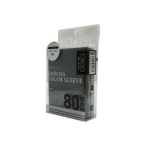 �A���[��(Allone) �J�[�h�X���[�u �������h�~�G���{�X�J���[ �u���b�N ���M�����[ 66x91mm 80���� 2�d�� ���≘�ꂩ��J�[�h��ی� �V���b�t�����₷�� �J���o���L�x �v���C�ɂ��œK ALG-CSRGNESBK8