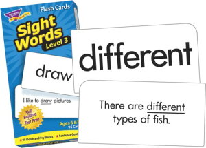Trend Enterprises �g�����h �p�P�� �t���b�V���J�[�h �ڂŌ��Ċw�Ԃ��Ƃ� ���x��3 Flash Cards Sight Words Level T-53019