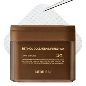 MEDIHEAL OFFICIAL(���f�B�q�[��) �X�N�G�A�g�i�[�p�b�h(���`�m�[��) 100������ 170ml Square Facial Toner Pads (Retinol) 100P 170ml �u���~�b�V���p�b�h �ӂ����p�b�h �ь� �X�L���P�A �؍� �R�X��