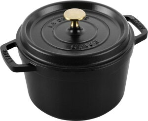 �ő�30���Ԃ������Ώ� staub �X�g�E�u �u �O�����h�R�R�b�g ���E���h �u���b�N 20cm �v �傫�� ���� �z�[���[ �� �������� IH�Ή� STAUB Cast iron Grand cocottes round Black 40508-898