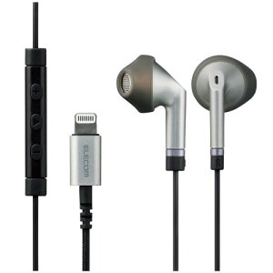�G���R�� �X�e���I�C���z�� �C���i�[�C���[�^ Lightning ���C�g�j���O �}�C�N�t Fast Music LFS10I ��13.6mm ���ϋv�P�[�u�� �V���o�[ EHP-LFS10IMSV 1.2m