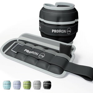 PROIRON �A���N���E�F�C�g ������ �؃g�� ���X�g�E�F�C�g �p���[�A���N�� �d�ʒ����\ 0.5-2.5kg �� ���� ���� �d�� �� ������ �؃g�� ���ɂ��� �r �E�G�C�g ���� �� ankle weight 2.5kg×2(�u���b�N)