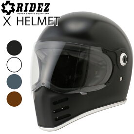特典付き RIDEZ ライズ Xヘルメット(クロスヘルメット) ネオクラシックフルフェイス SG規格 あす楽対応