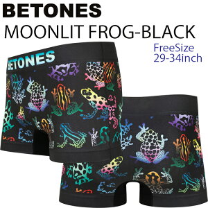 �䂤�p�P�b�g�Ή�2���� BETONES �r�g�[���Y MOONLIT FROG-MFR001-1BLACK �J�G�� �t���[�T�C�Y �{�N�T�[�p���c �A���_�[�E�G�A