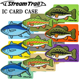 ゆうパケット対応3個迄 STREAMTRAIL ストリームトレイル IC CARD CASE 魚柄 ICカードケース パスケース 定期入れ