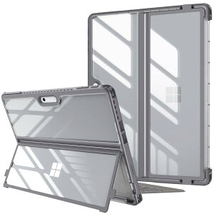 Fintie for Microsoft Surface Pro 11 /10 2024 / 9 / 9 5G 2022 13�C���` �P�[�X �^�C�v�J�o�[ �\�t�gTPU �S�ʕی�^ �X�^���h�ی�@�\�t�� �L�b�N�X�^���h�P�[�X �y�� ���^ �ϏՌ��i�O���[�j