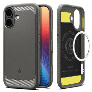 Spigen �y�n��18�N�̋Z�p�́z iPhone 17 �P�[�X MagSafe�Ή� �}�O�l�b�g���� �}�b�g �ϏՌ� �ČRMIL�K�i ���M�b�h�E�A�[�}�[�E�}�O�t�B�b�g (�O���[) ACS09976