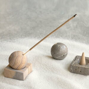 amabro (A}u) STONE INCENSE HOLDER (3Color) 