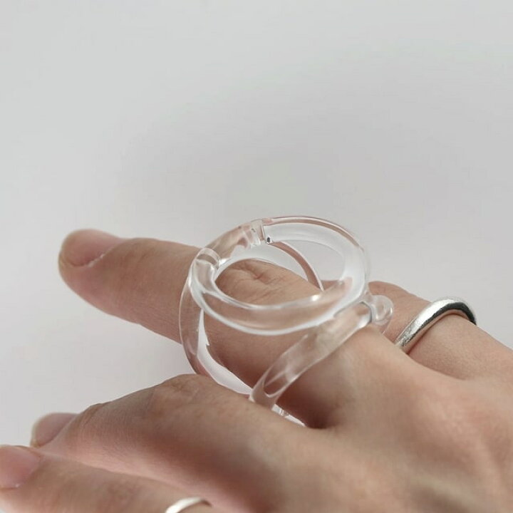 楽天市場】_cthruit シースルーイット triple circle ring リング 