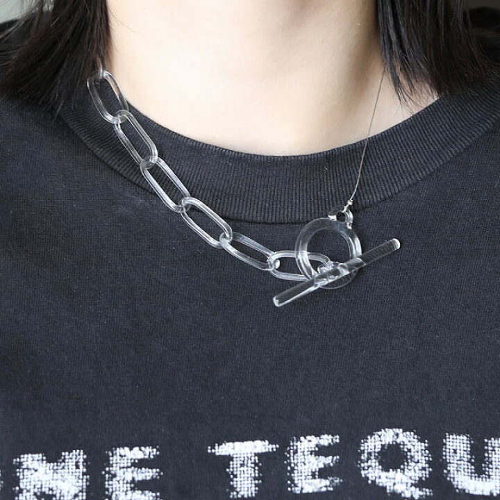 楽天市場】_cthruit シースルーイット oval_half (S) necklace 